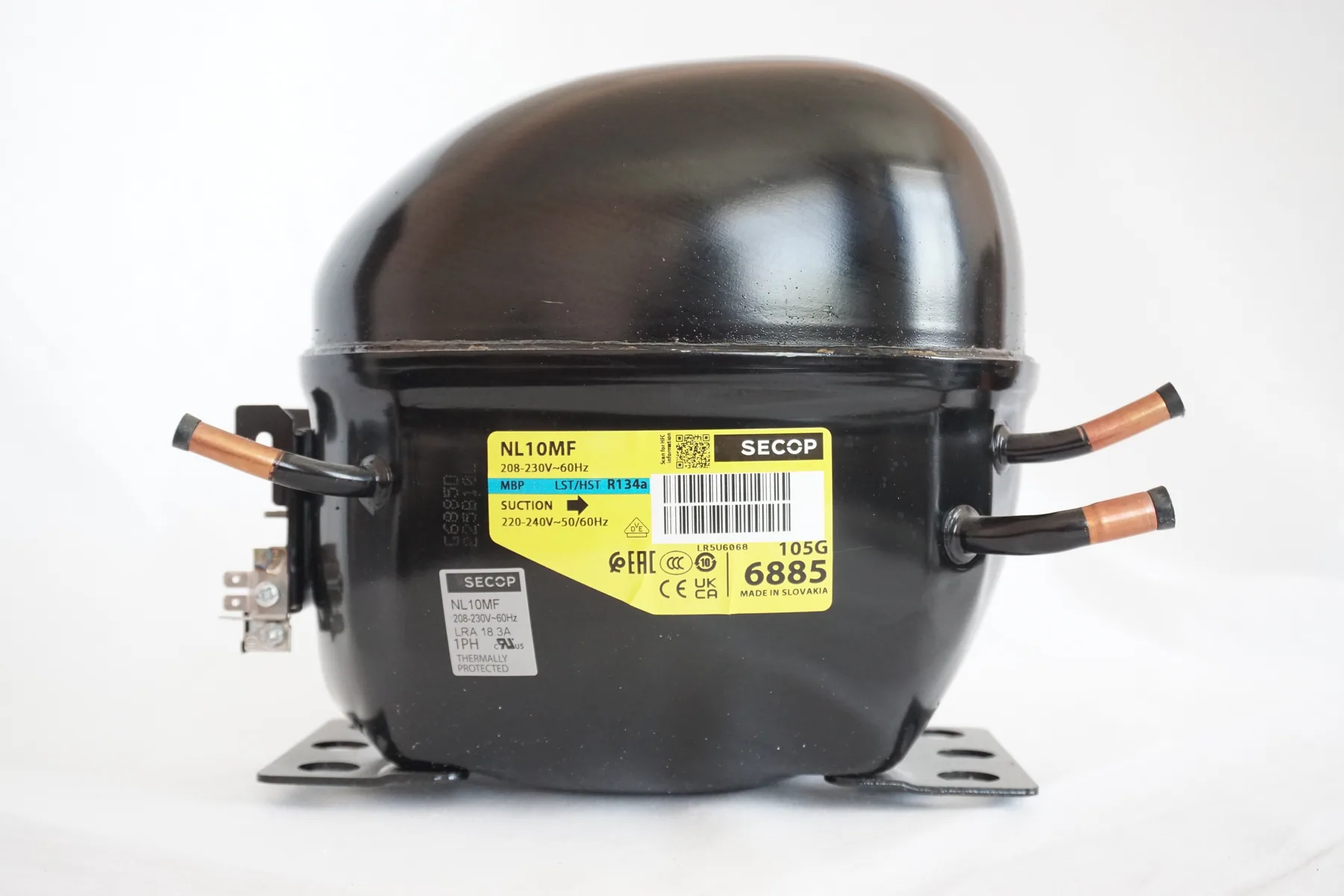Компрессор холодильника Secop NL10MF R-134 567w/-15°C в упаковке Словакия